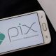 Imagem do aplicativo do Pix em um smartphone