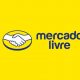 Imagem com fundo amarelo com o logo do Mercado Livre