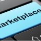 Tecla de computador com a palavra Marketplace