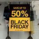 Imagem de um cartaz sobre a Black Friday