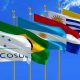 Imagem das bandeiras dos países que compõem o Mercosul